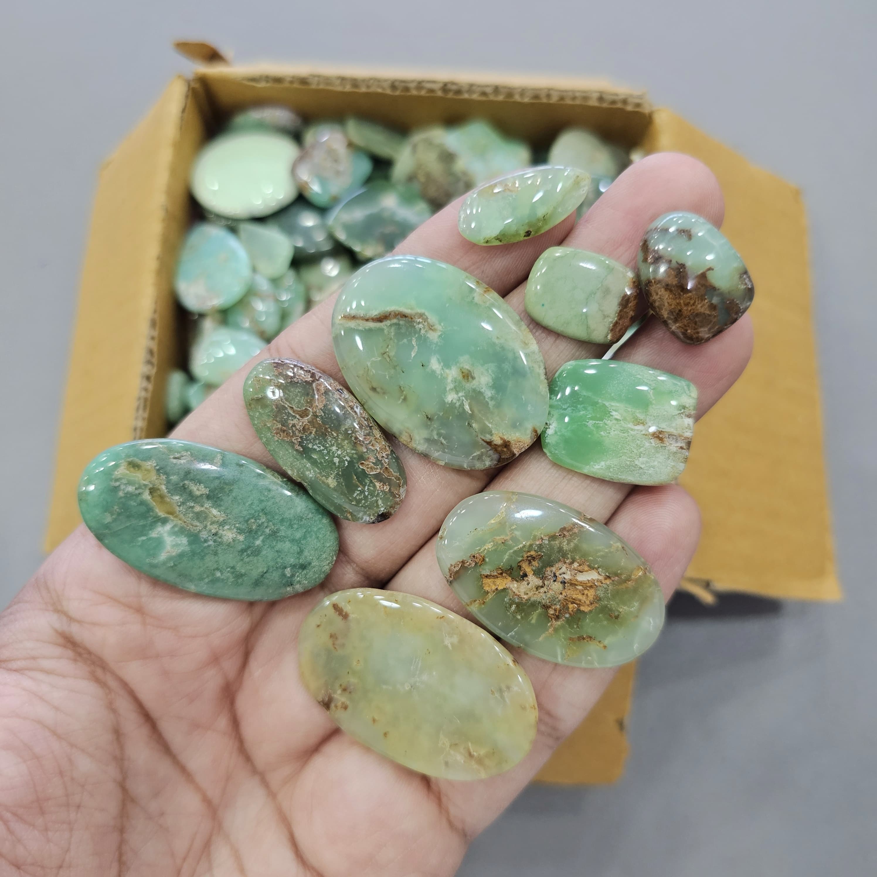 250Grams/500 Grams Natural Chrysoprase | 15-40mm | 130-150 Pcs