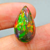 Natural Ethiopian Black Smoked Opal Cabochon | Pear | Size: 23x14mm