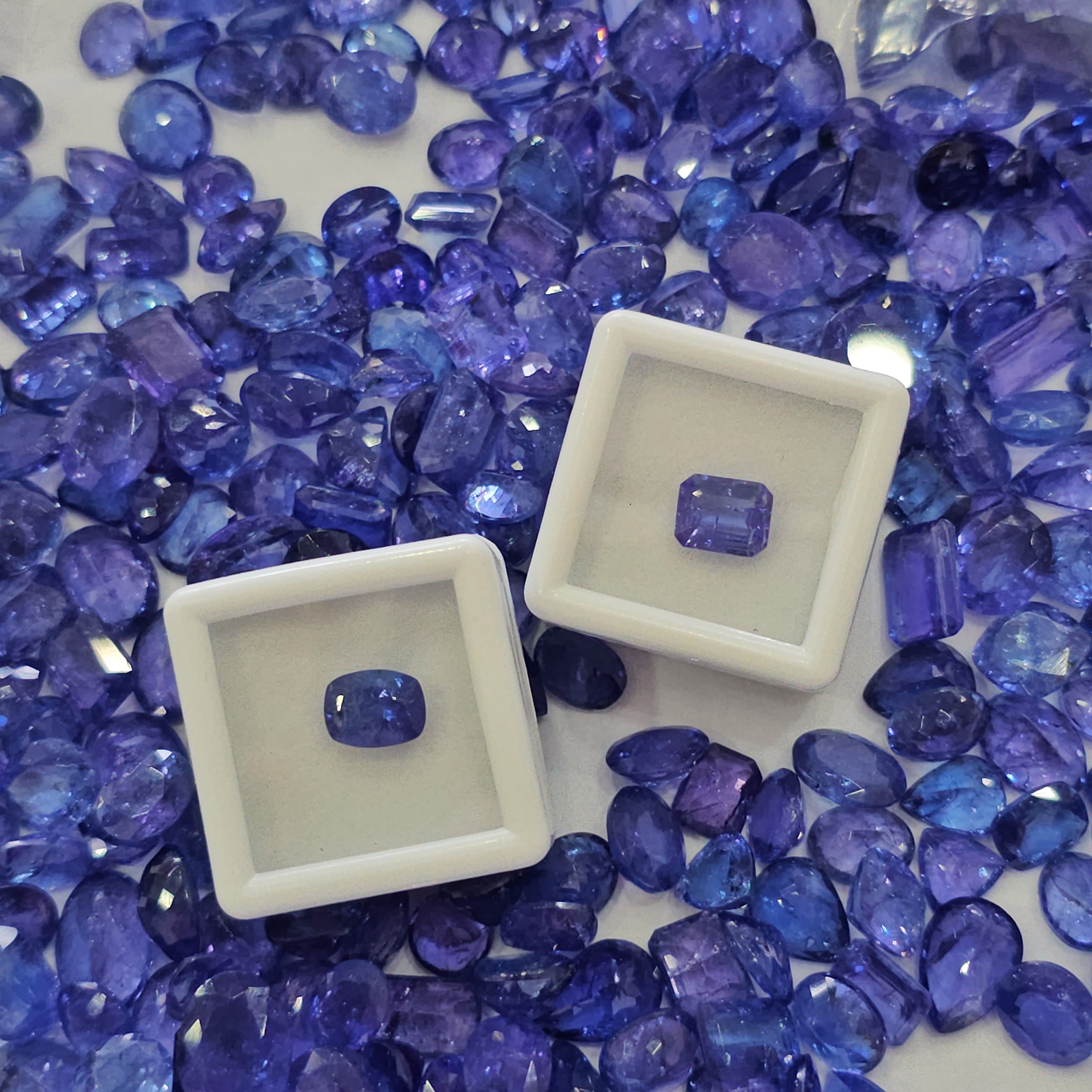 1Pcs Natural Tanzanite Faceted | Included | 9-10mm