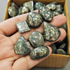 300 Gram of Natural Pyrite Over Turqouise Cabochons | 35-50 Pcs | 15-35mm