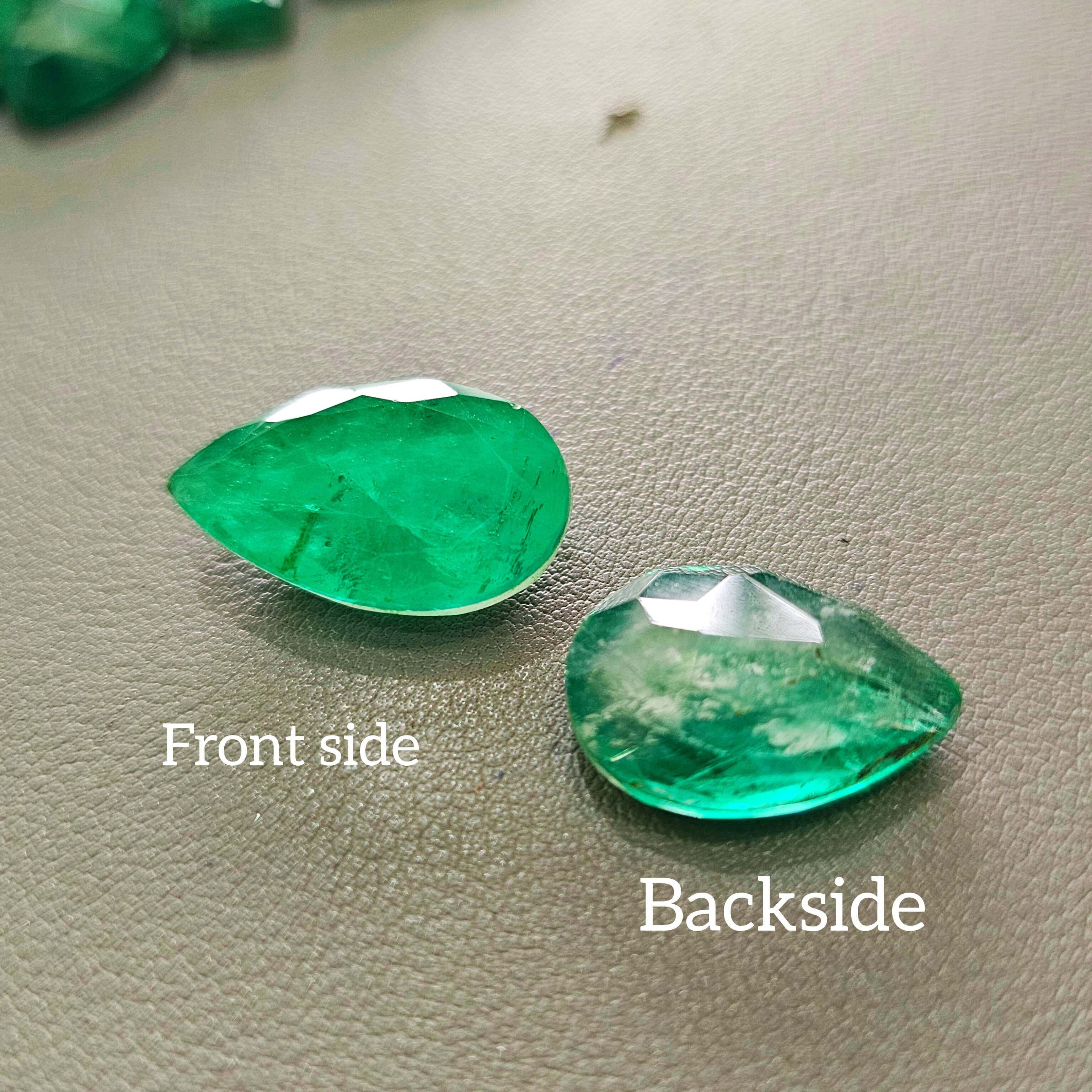 250 Carat scoop of Lab-Grown Emerald Doublet Faceted Gemstones | 10–30mm