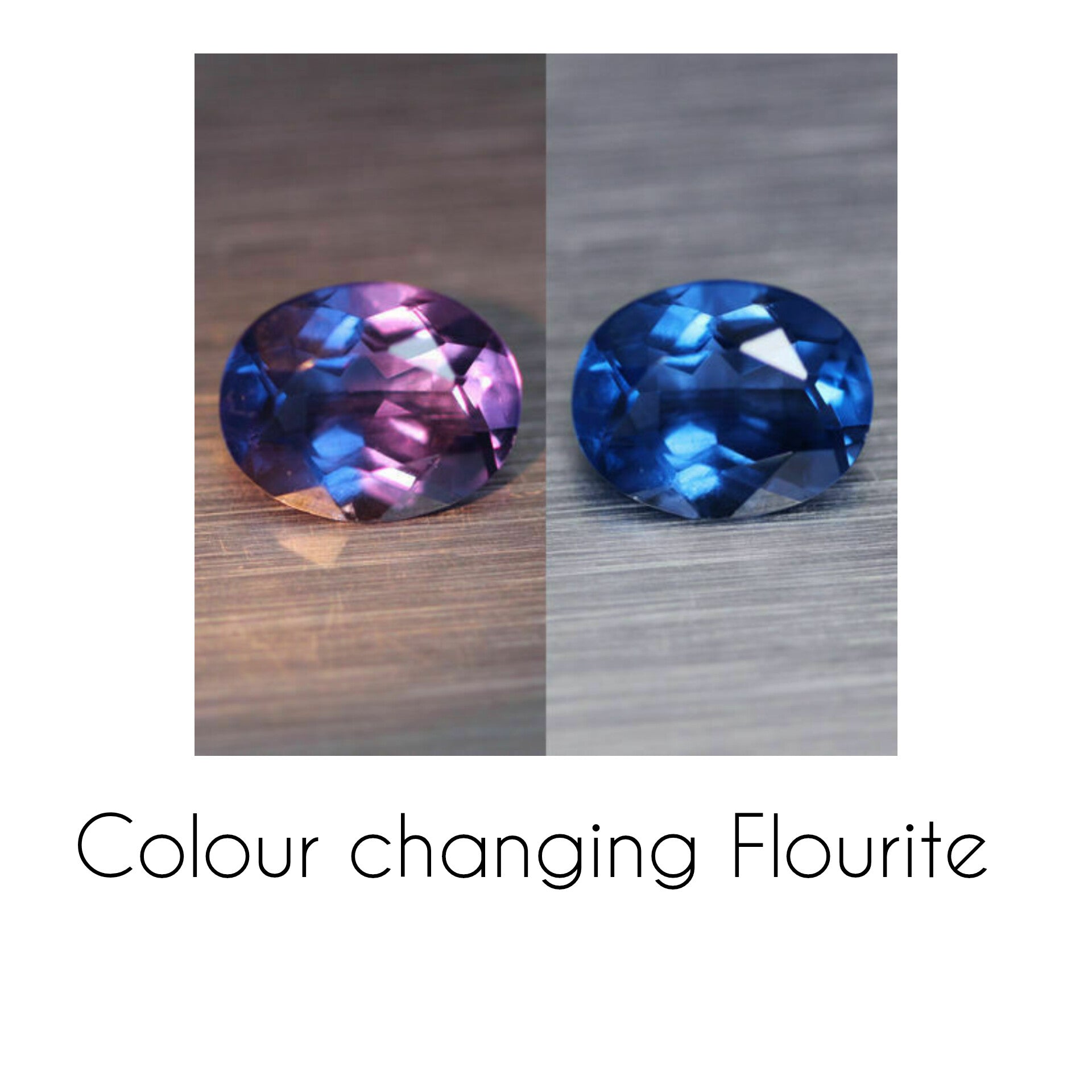 Colour Change Natural Flourite | Oval and Cushion