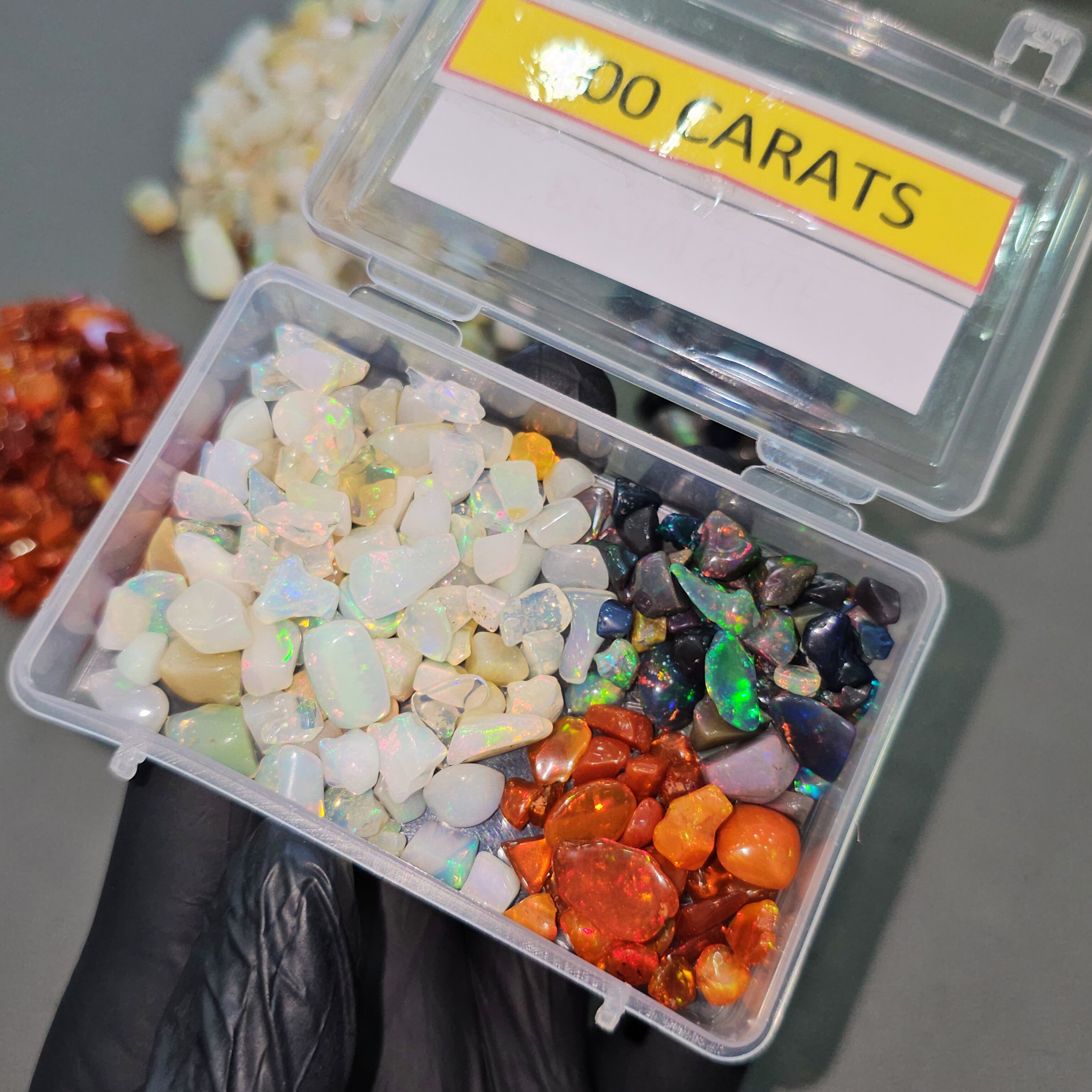 Week1: 50 Cts of Multi-Color Opal Tumbles | 4–8mm | 60–70 Pcs