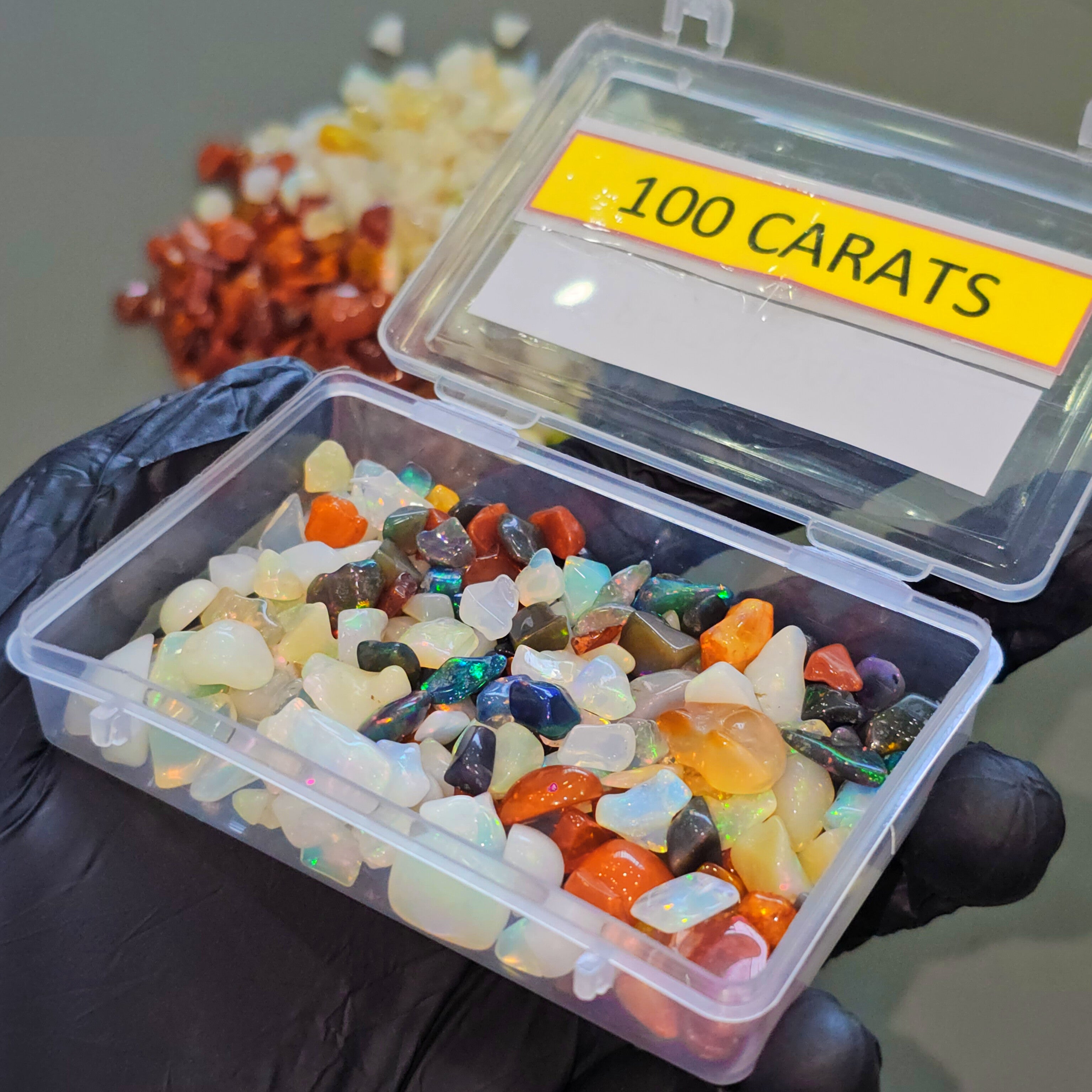 Week1: 50 Cts of Multi-Color Opal Tumbles | 4–8mm | 60–70 Pcs