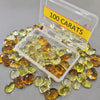 Week1: 100Cts of Natural Green Gold Quartz & Imperial Quartz | 10–20mm | 15–20 Pcs