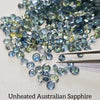 10 Carats Unheated Australian Sapphire Faceted | 3–6mm | 30–35 Pcs | Mixed Shapes