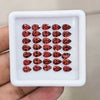 35pcs Natural Mozambique Cherry Garnet Faceted | Pear | Size: 6x4mm - The LabradoriteKing