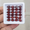 24pcs Natural Mozambique Cherry Garnet Faceted | Pear | Size: 9x6mm - The LabradoriteKing