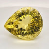 Natural  Lemon Quartz Concave Cut | Shape: Pear | 30x25mm - The LabradoriteKing