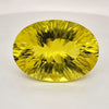 Natural  Lemon Quartz Concave Cut | Shape: Oval | 33x24mm - The LabradoriteKing