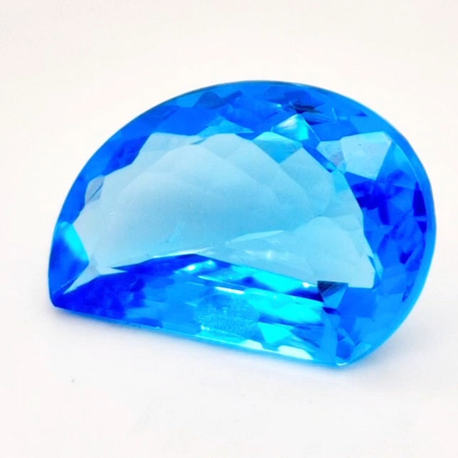 Natural Swiss Blue Topaz Faceted | Fancy | 20x13mm - The LabradoriteKing