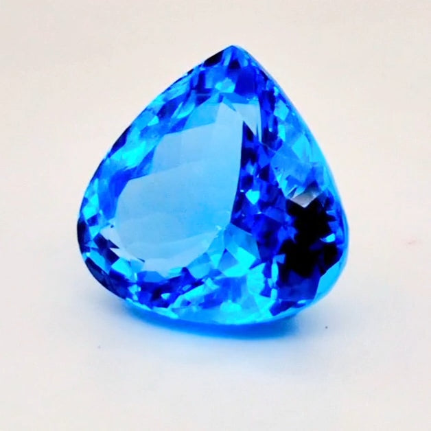 Natural Swiss Blue Topaz Faceted | Teardrop | 17mm - The LabradoriteKing