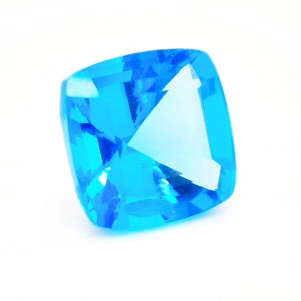 Natural Swiss Blue Topaz Faceted | Square | 14mm - The LabradoriteKing