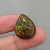 Ethiopian Black Smoked Opal Cabochon | Pear | Size: 23x19mm - The LabradoriteKing