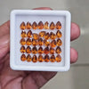 35 Pcs Of Natural Hessonite Garnet Faceted | Pear | Size:7x5mm - The LabradoriteKing