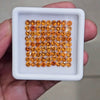 35 Pcs Of Natural Hessonite Garnet Faceted | Round | Size:3mm - The LabradoriteKing