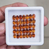 35 Pcs Of Natural Hessonite Garnet Faceted | Shape: Oval | Size:6x4mm - The LabradoriteKing