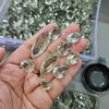 250 Grams of Unheated Prasiolite with inclusions Faceted | 20-40mm | 40-50Pcs - The LabradoriteKing
