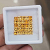 25Pcs Of Natural Citrine Faceted | Square | Size: 4mm
