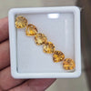 6Pcs Of Natural Citrine Faceted | Teardrop | Size: 9mm