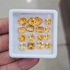 16Pcs Of Natural Citrine Faceted | Shape: Mix | Size: 6-9mm