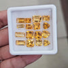 16Pcs Of Natural Citrine Faceted | Shape: Mix | Size: 5-10mm