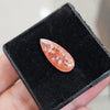 1Pcs Natural Sunstone Faceted | Pear | Size: 21x9mm