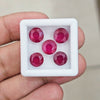 5Pcs Of Natural Ruby Faceted | Round | Size: 8mm