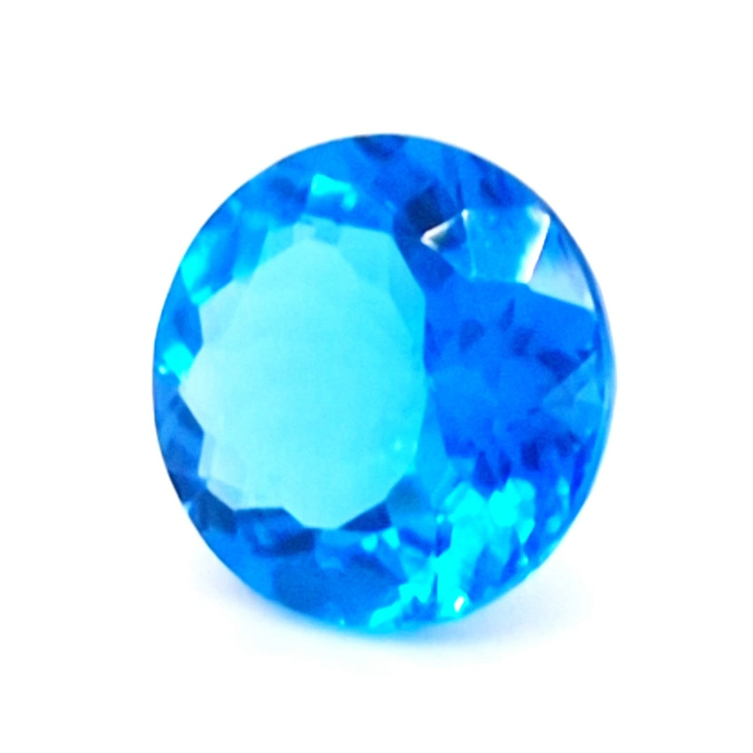 Natural Swiss Blue Topaz Faceted | Round | 14mm