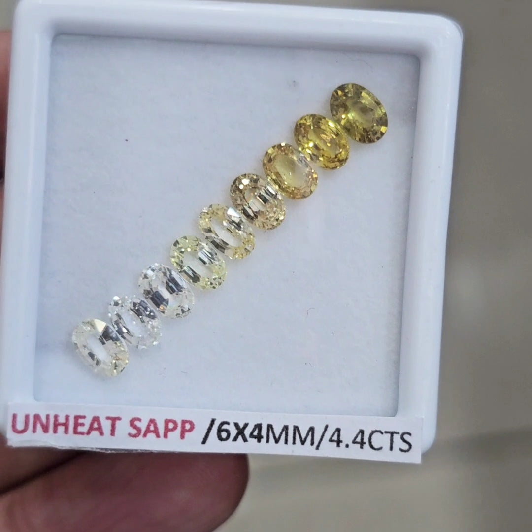Box Of Natural Sri Lanka Unheated Sapphire  | 6x4mm | Oval