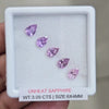 Box Of Natural Sri Lanka Unheated Purple Sapphire  | 6x4mm | Pear