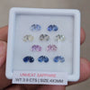Box Of Natural Sri Lanka Unheated Sapphire  | 4x3mm | Pear
