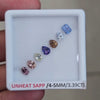 Box Of Natural Sri Lanka Unheated Sapphire  | 4-5mm | Mix