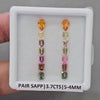 Pair Box Of Natural Sapphire  | 4-5mm | Rectangle & Pear