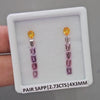 Pair Box Of Natural Sapphire  | 4x3mm | Rectangle & Pear