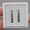 Pair Box Of Natural Sapphire  | 5x3mm | Rectangle & Pear