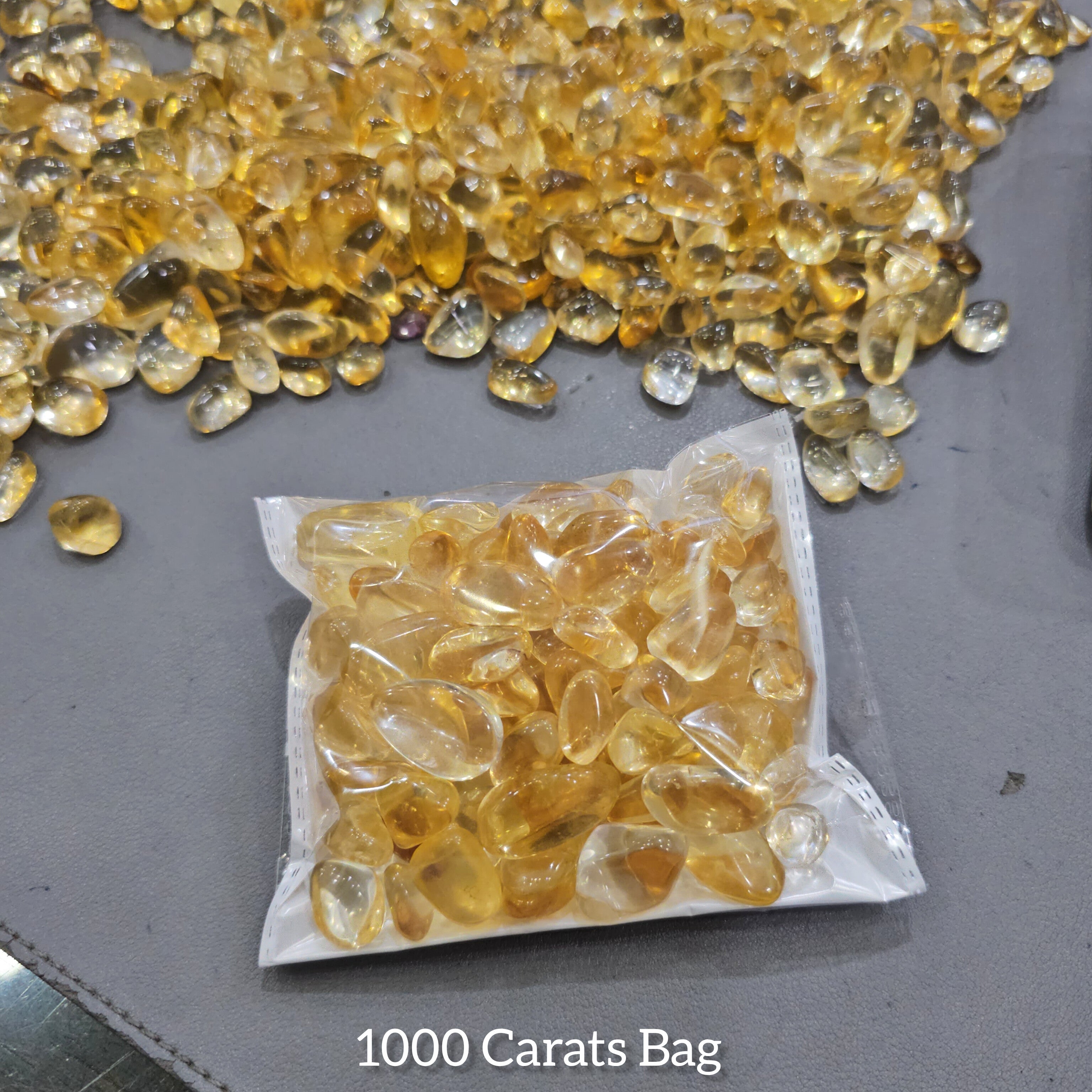 1000 Carats of Unheated Citrine Tumbles | 10mm to 25mm | 80-10 Pcs