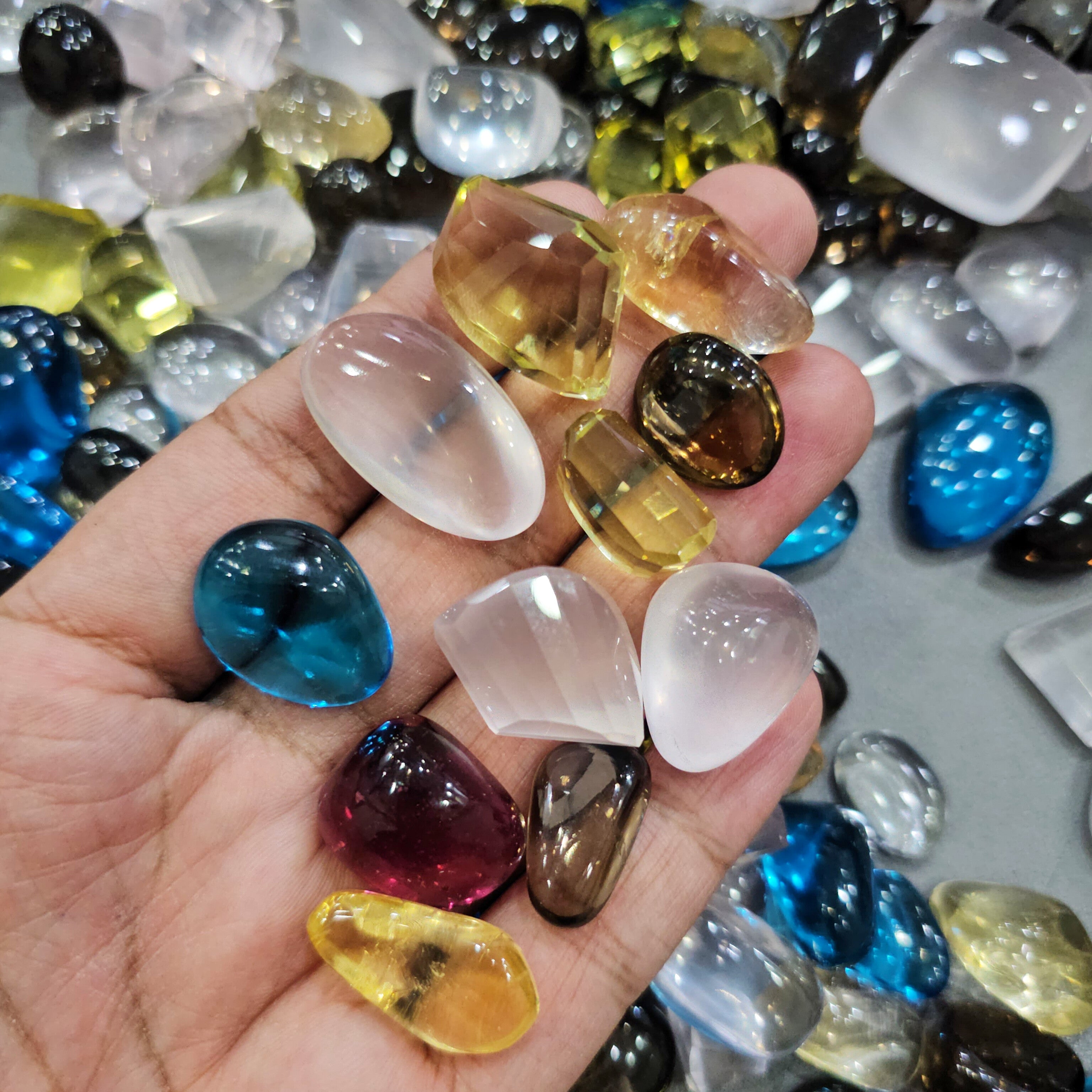 500 Carats of Tumbles: Plain and Faceted | Big sizes