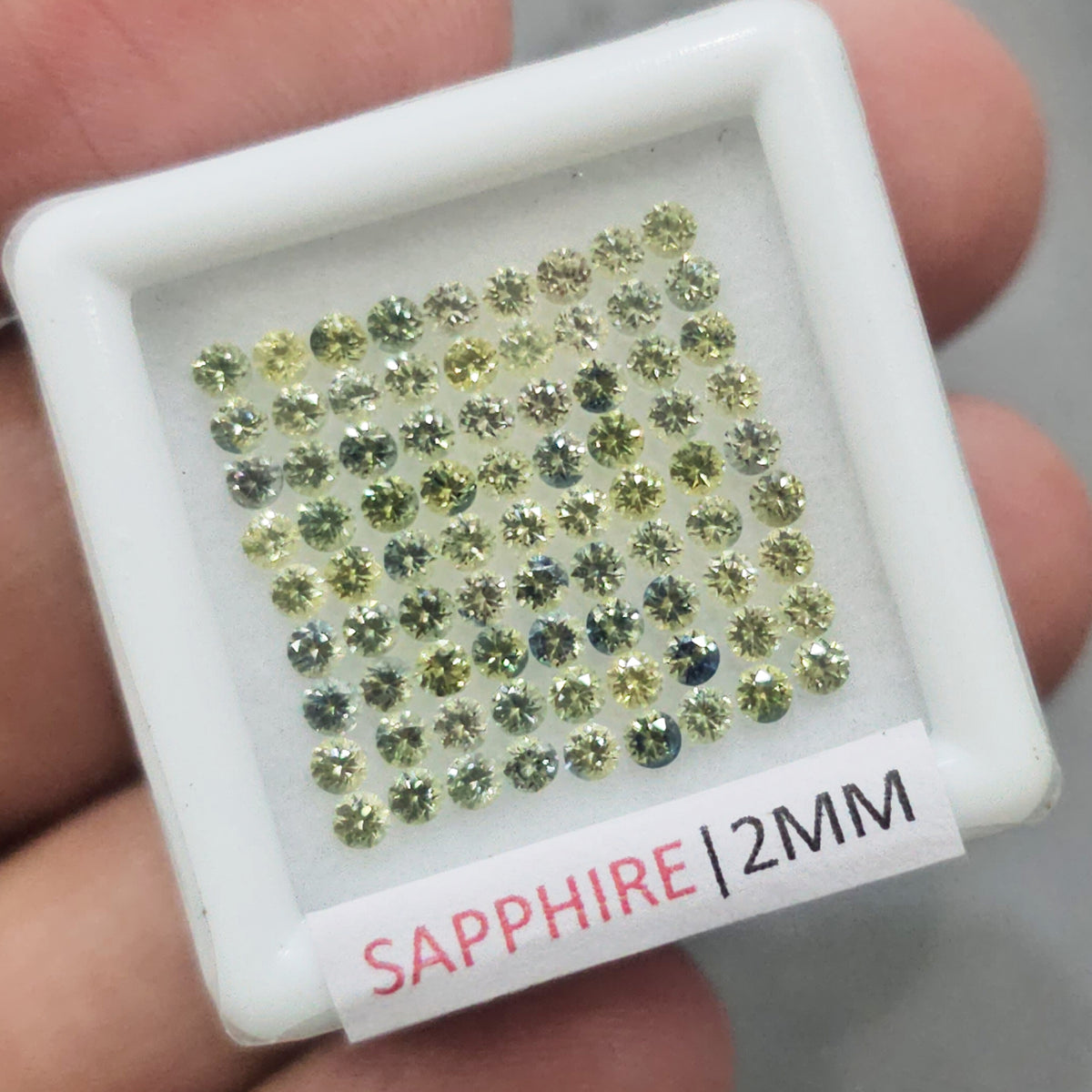 9 Boxes of Sapphire Melee | Ideal-Round Cut | New Pack
