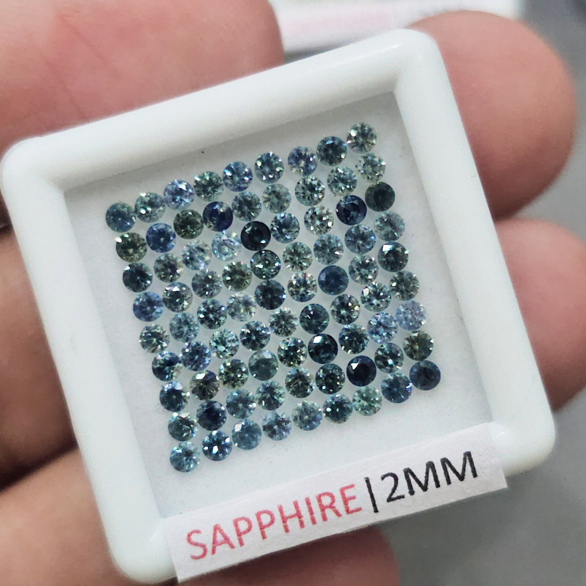 9 Boxes of Sapphire Melee | Ideal-Round Cut | New Pack