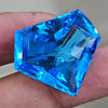 48.9Cts Of Natural Swiss Blue Topaz Checker Cut | Fancy | 26x23mm - The LabradoriteKing