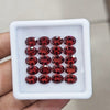 20pcs Natural Mozambique Cherry Garnet Faceted | Oval | Size: 8x6mm - The LabradoriteKing