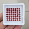 49pcs Natural Mozambique Cherry Garnet Faceted | Round | Size: 4mm - The LabradoriteKing