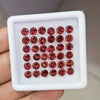 36pcs Natural Mozambique Cherry Garnet Faceted | Round | Size: 5mm - The LabradoriteKing