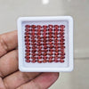 77pcs Natural Mozambique Cherry Garnet Faceted | Oval | Size: 5x3mm - The LabradoriteKing