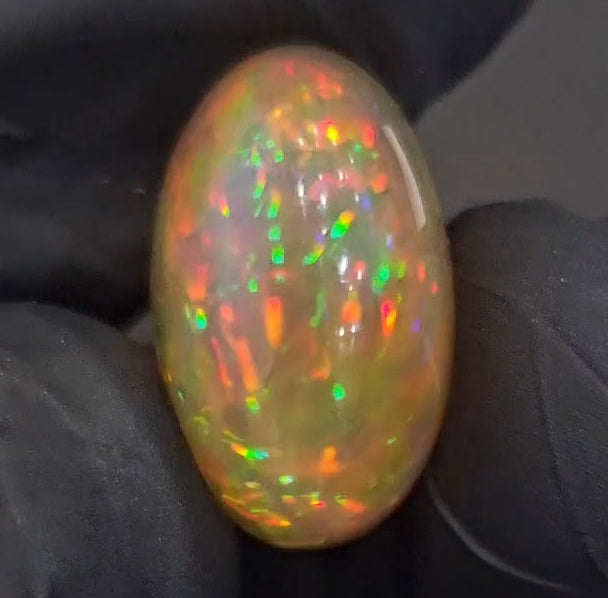 Natural Ethiopian Opal Cabochon Multi Fire | Oval| Size: 20x13mm | 12.1Cts - The LabradoriteKing