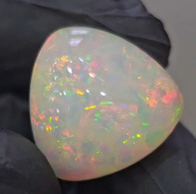 Natural Ethiopian Opal Cabochon Multi Fire | Trillion| Size: 18mm | 14.4Cts - The LabradoriteKing