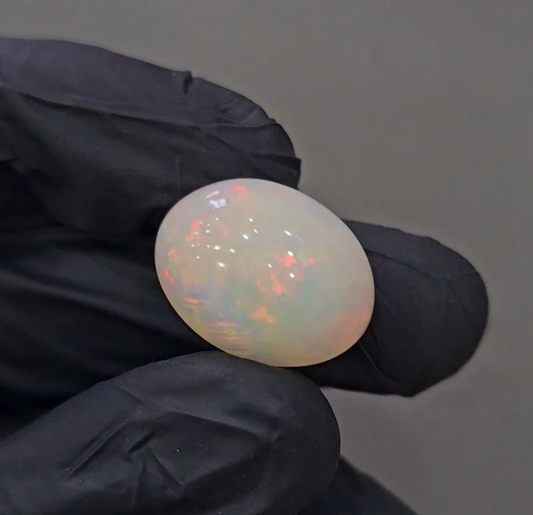 Natural Ethiopian Opal Cabochon Multi Fire | Oval| Size: 20x15mm | 14.3Cts - The LabradoriteKing