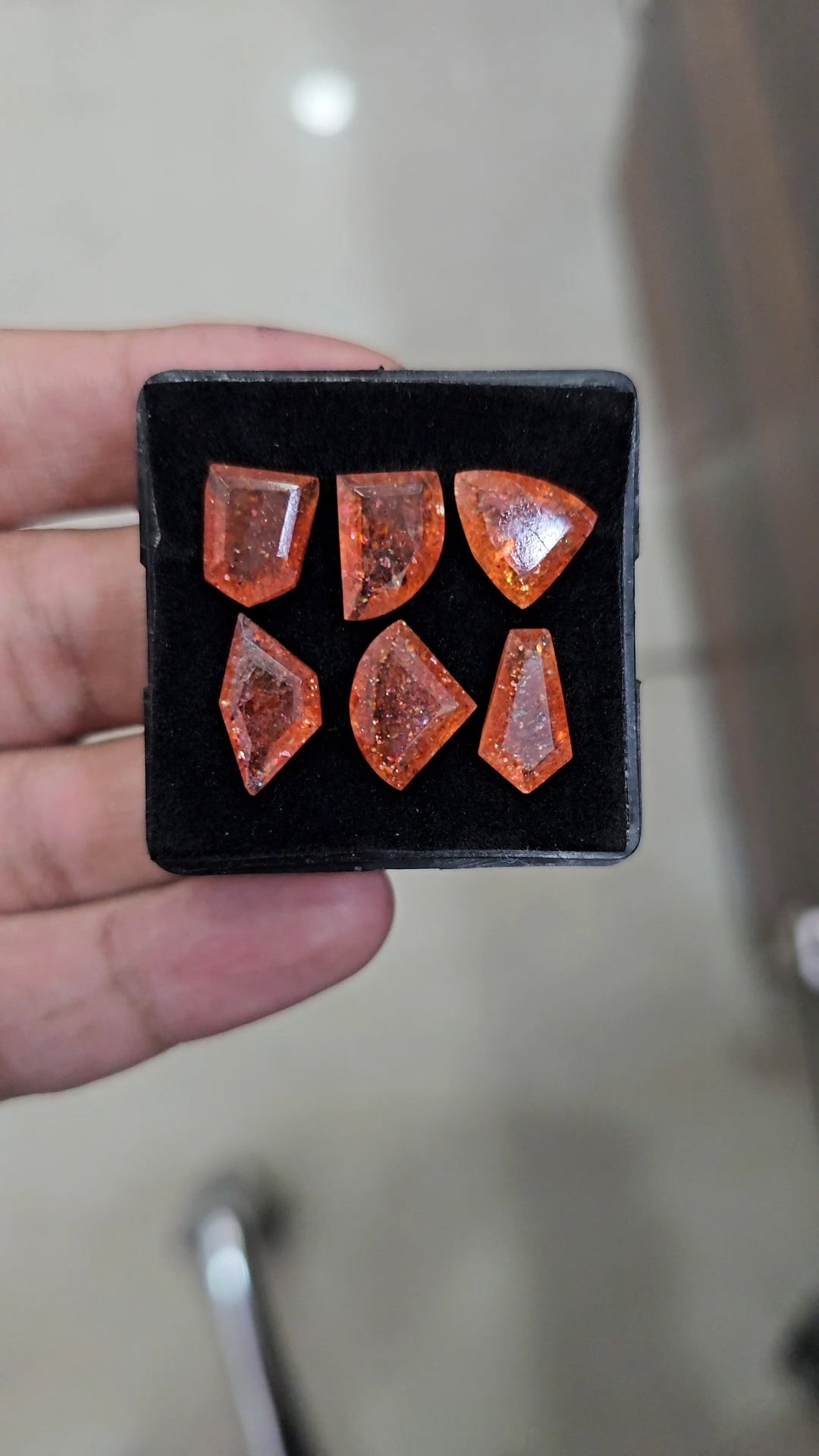 6 Pcs Natural Sunstone Faceted | Mix Shape | Size: 9-13mm - The LabradoriteKing