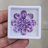 9Pcs Of Natural Amethyst Faceted | Shape: Pear & Round | Size: 8-12mm